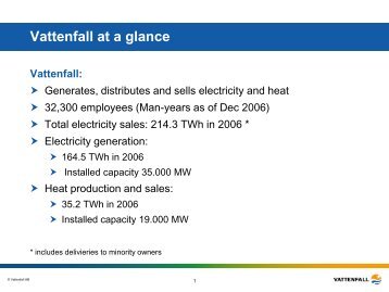 Mr. Hartmuth Fenn, Head of Logistics, Vattenfall Trading