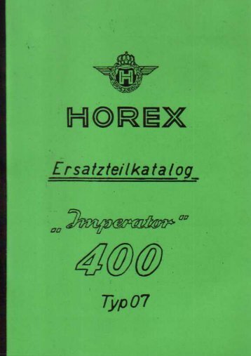 Ersatzteilkatalog Horex Imperator 400