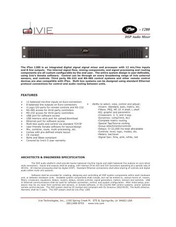 iFlex - 1280 DataSheet.pdf - Ivie