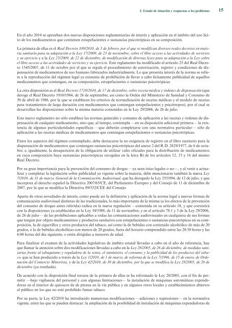 Plan Nacional sobre Drogas. Memoria 2010