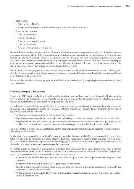 Plan Nacional sobre Drogas. Memoria 2010