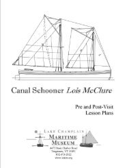 Lois McClure - Lake Champlain Maritime Museum