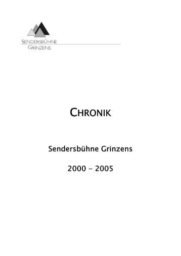 CHRONIK - bei der SendersbÃ¼hne