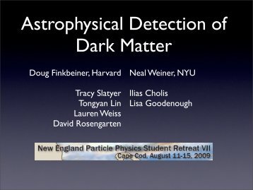 Astrophysics of Dark Matter