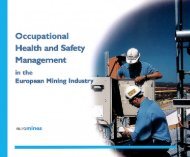 5. Role of occupational health and safety management - Euromines