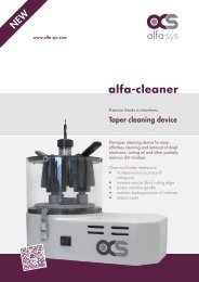 alfa-cleaner leaflet - alfa-sys ag