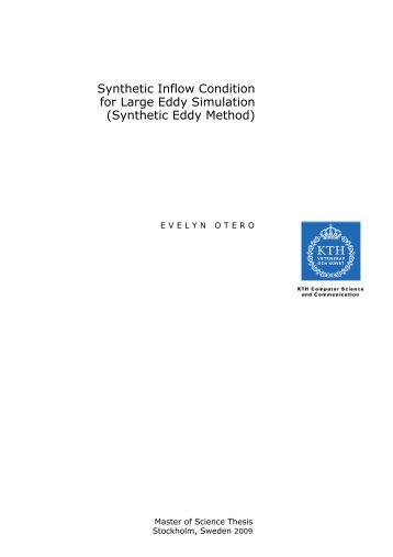 Synthetic Inflow Condition for Large Eddy Simulation (Synthetic - KTH