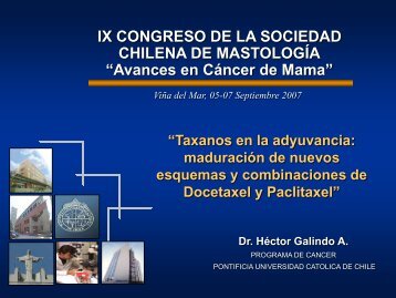 Taxanos en la adyuvancia - Sociedad Chilena de MastologÃ­a