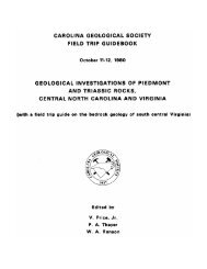 Download Guidebook .pdf (30 Mb) - Carolina Geological Society