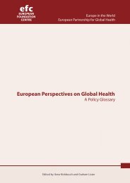 European perspectives on global health: a policy glossary