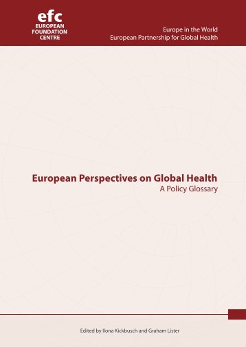 European perspectives on global health: a policy glossary