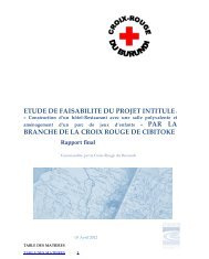 Rapport Final CIBITOKE Etude de faisabilitÃ© d'une autonomisation ...