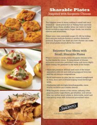 Sargento Food Service - Sharable Plates