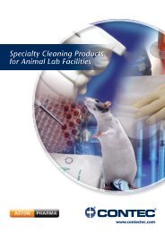 Specialty Cleaning Products for Animal Lab Facilities- Europe - Contec