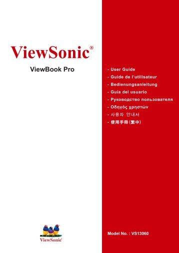 VNB131 User Guide (Spanish/EspaÃ±ol) - ViewSonic