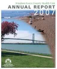 2007 Annual Report - Windsor Essex County Health Unit