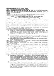 Regulamento dos Parques Estaduais Paulistas - cetesb