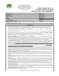 public right-of-way encroachment permit application ... - West Jordan