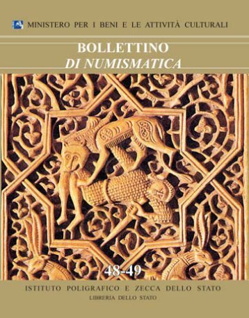 Bollettino di Numismatica n. 48-49 - Portale Numismatico dello Stato