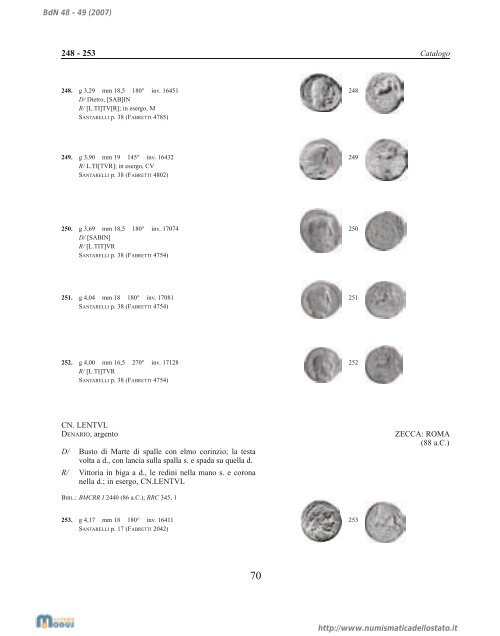 Bollettino di Numismatica n. 48-49 - Portale Numismatico dello Stato