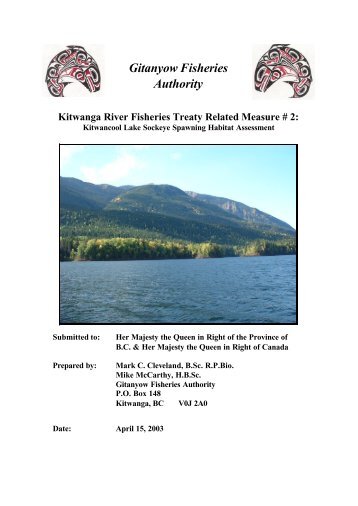 TRM#2:_Kitwancool Lake Sockeye Spawning Habitat Assessment.