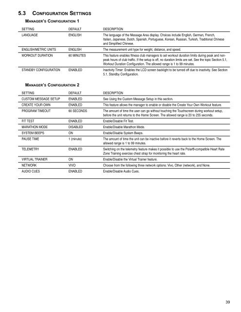 View User Manual - Life Fitness