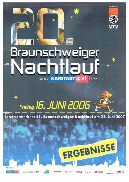Ergebnisliste 2006 - Braunschweiger Nachtlauf