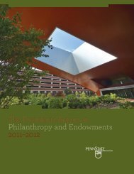 The President's Report on Philanthropy and Endowments 2011–2012