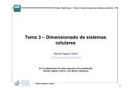 Tema 3 – Dimensionado de sistemas celulares