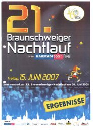Ergebnisliste 2007 - Braunschweiger Nachtlauf