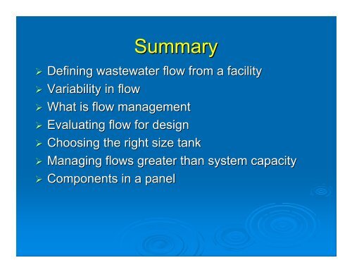 flow equalization for controling flow through an ossf - Texas Onsite ...