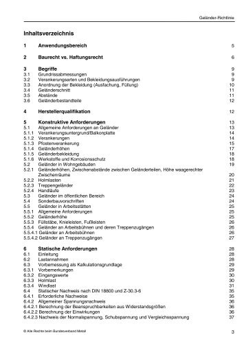 08 10 01 BVM-Gelaender RiLi - Bundesverband Metall