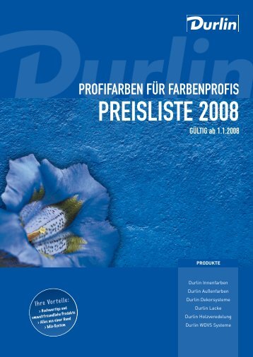 PREISLISTE 2008 - Murexin AG