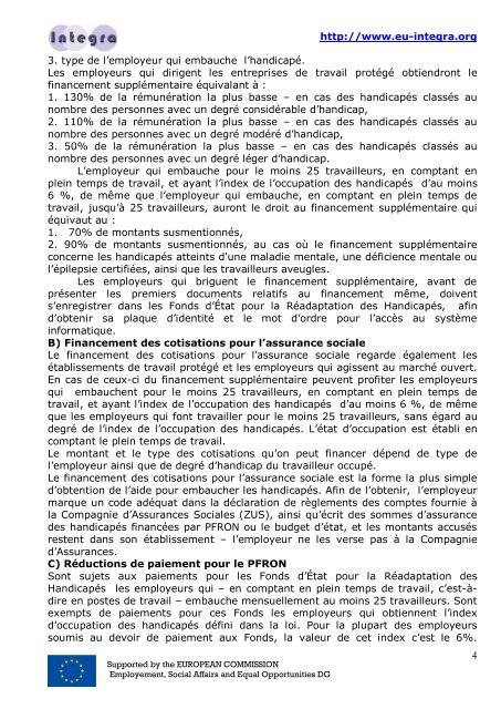 aspects juridiques, aides, subsides et bonnes ... - Eu-integra.org