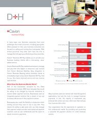 Cavion Business Bill Pay Product Sheet