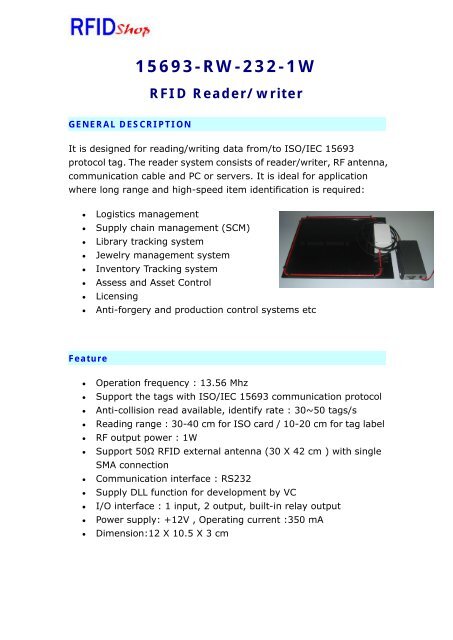 datasheet (1W) - RFID Shop