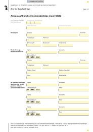 Antrag auf Familienmietzinsbeiträge - Amt für Sozialbeiträge