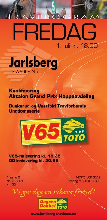 komplett baneprogram - Jarlsberg Travbane