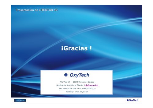 PresentaciÃ³n de LITESTAR 4D - Rv03 280812-SP - Oxytech