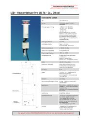 Hindernisfeuer Typ LG 74 â 04 / 70 cd - Hochspannung-Lichttechnik ...