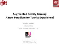 Augmented Reality Gaming: A new Paradigm for Tourist ... - IFITT