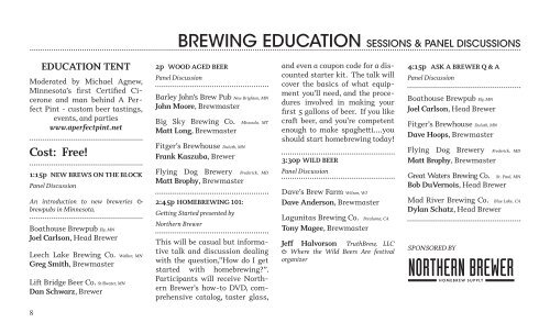 TABLE OF CONTENTS - Minnesota Craft Brewer's Guild