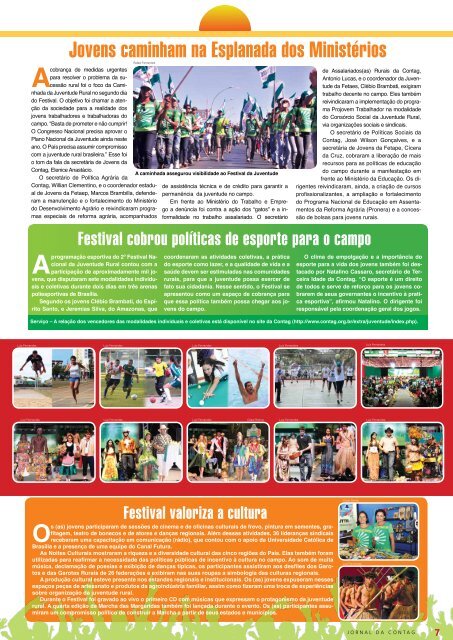Festival nacional valoriza protagonismo da juventude rural - Contag