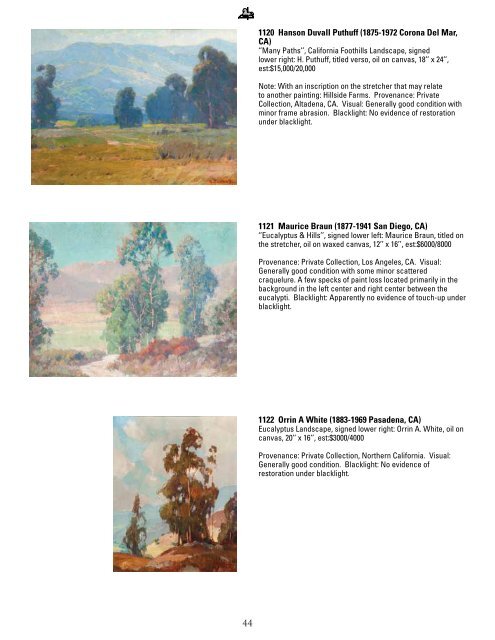 John Moran Auctioneers - California Art Auction