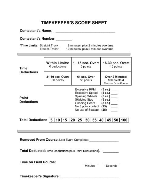 Guide to Coordinating a Successful Truck Driving Competition - IFDA