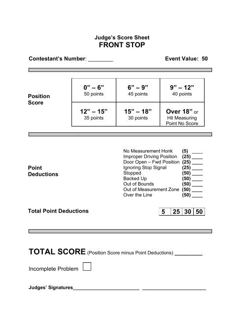 Guide to Coordinating a Successful Truck Driving Competition - IFDA