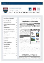 veranstaltungskalender - Marktgemeinde Bad Wimsbach-Neydharting