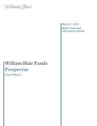 William Blair Funds