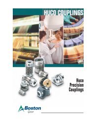 Huco Precision Couplings - Boston Gear