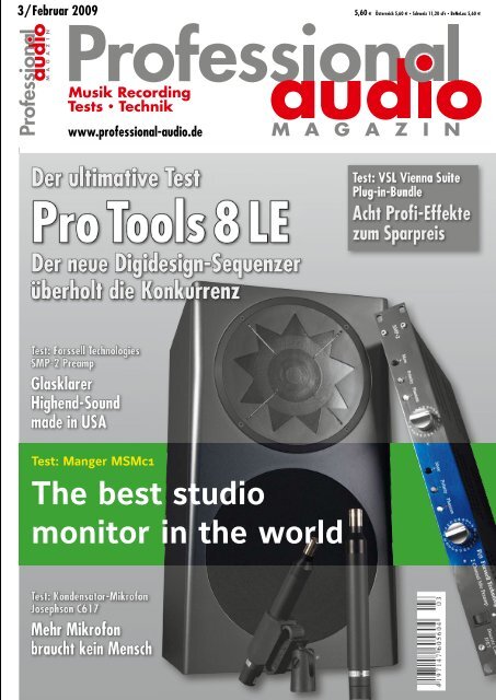 English review of MSMc1 Professional audio magazin